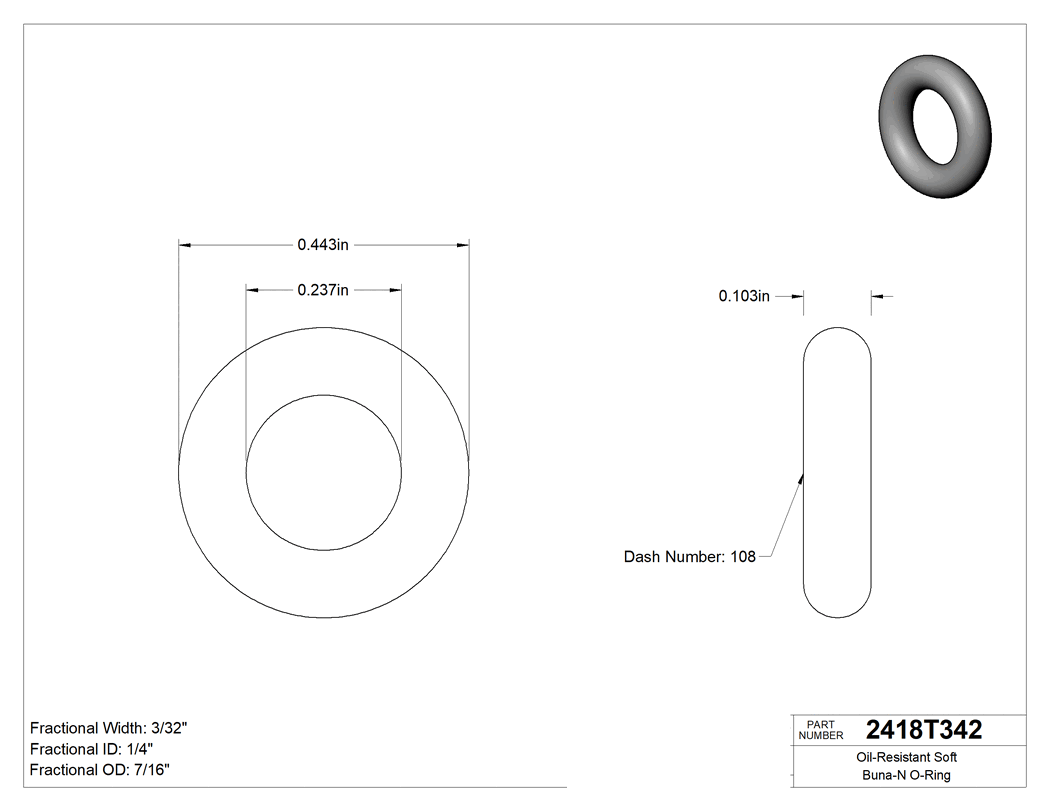 Technical drawing - 2418T342